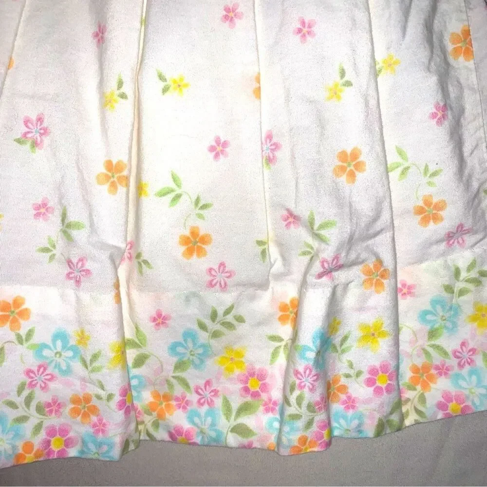 Baby GAP White Floral Fit & Flare Dress Girl 6-12 Months Spring Summer Sun Dress